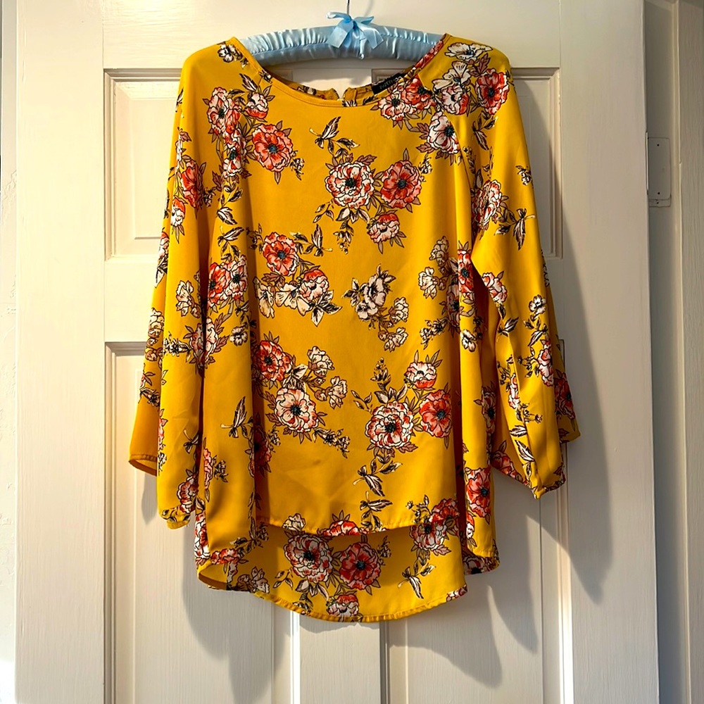 Yellow Floral Tunic